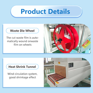 Tự động L thanh niêm phong bên niêm phong đa chức năng thu nhỏ máy bao bì cho thực phẩm & giấy bao bì đường hầm nhiệt độ chính xác cao - Product Image 6