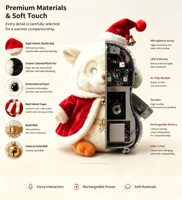Ours en peluche intelligent, jouets à commande vocale, apprentissage IA, cadeau de Noël, compagnon d'apprentissage, personnalisable OEM ODM