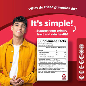 Fornitura di cibo naturale estratto di frutta di mirtillo rosso in polvere le donne probiotici con il mirtillo rosso gommose sostenere la salute urinaria - Product Image 5