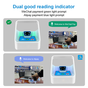 <span class=keywords><strong>Wechat</strong></span> Alipay 2D โทรศัพท์มือถือแบบแฮนด์ฟรี1D มีสายกล่องสแกนบาร์โค้ด USB ติดตั้งถาวรกล่องชำระเงิน - Product Image 3