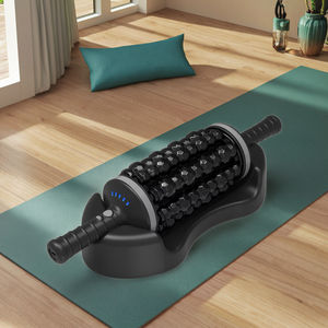 Masajeador corporal, dispositivo masajeador de percusión rodante eléctrico recargable, máquina de rollo de Yoga con vibración de 360 °, alivio muscular de cuerpo completo - Product Image 1