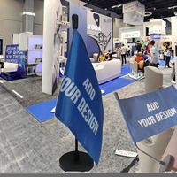 Mini-drapeaux de table personnalisés avec logo, base en plastique, mât flexible, impression numérique, écologiques, drapeaux nationaux de bureau