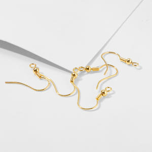 SDA boca de peixe em forma de U ganchos 316 titânio aço orelha fio mola frisada componentes para brincos DIY acessórios - Product Image 2