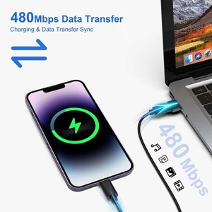 MagiicFiber PD60W <span class=keywords><strong>Câble</strong></span> USB C Type C <span class=keywords><strong>5</strong></span> <span class=keywords><strong>1</strong></span> Ensemble de boîtier de charge Adaptateur USB pour iPhone 14 Pro Max pour Samsung S23 Tresse Charge rapide - Product Image 4