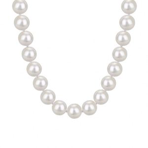 Collar de Perlas Redondas de 10 mm de Plata de Ley 925, Joyería Fina Elegante Dylam Charm, Accesorios de Uso Diario para Mujer - Product Image 1