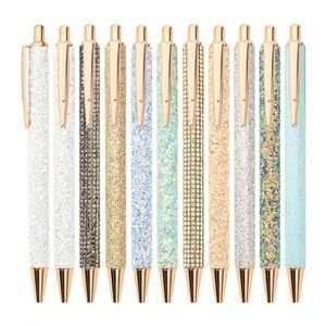 Expédition rapide, stylos pour filles, pierres scintillantes, stylos à bille en métal, stylos personnalisés, cadeaux de luxe nacrés - Product Image 1