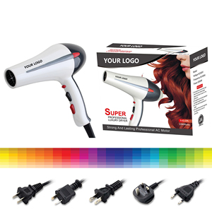 Para <span class=keywords><strong>la</strong></span> nueva Barbería profesional OEM de mano de alta velocidad al aire libre secador de pelo 2200W plástico - Product Image 6