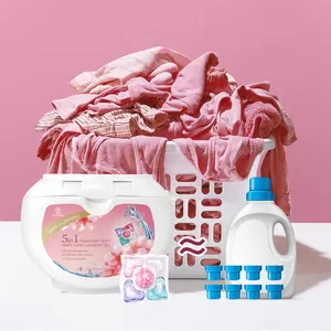 OEM批发家用清洁产品强力洗衣粉胶囊液体洗衣粉服装凝胶