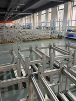 Profilé de cadre industriel en alliage d'aluminium extrudé 4040 à rainures en T, usiné CNC, anodisé, norme européenne 6063-T6, composant de quincaillerie