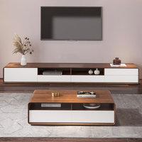 Mueble de TV MEGA clásico moderno de lujo, muebles de metal de alta calidad con almacenamiento para sala de estar