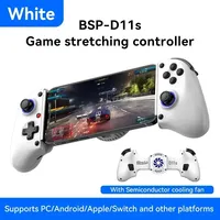 Manette de jeu pour téléphone portable D11S avec ventilateur de refroidissement, boutons arrière programmables, contrôleur de jeu télescopique pour Android/IOS/SWITCH
