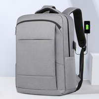 Sac à dos pour ordinateur portable Oxford multifonctionnel personnalisé avec logo, unisexe, tendance, imperméable, pour étudiants, avec port USB