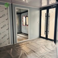 Casa Contenedor Expandible de Acero de 20 pies, Moderna, de Doble Ala, de Ensamblaje Rápido, Prefabricada, Móvil, Modular