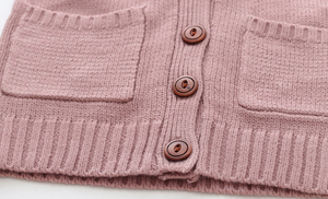 Cardigan en coton tricoté pour enfants, vente chaude d'usine OEM ODM, idéal pour l'hiver - Product Image 5