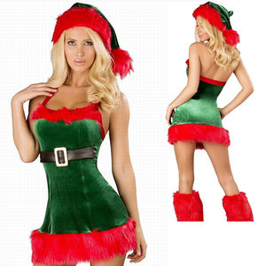 Combinaison de lutin vert pour les fêtes de Noël et du <span class=keywords><strong>Nouvel</strong></span> <span class=keywords><strong>An</strong></span>, déguisement pour spectacle de scène, pour spectacles de scène - Product Image 4