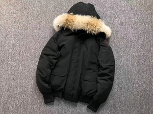 Chaqueta de Invierno, Chaqueta de Plumón con Chip NFC <span class=keywords><strong>Goose</strong></span> Home 01, Chaqueta Bomber con Cuello de Piel de Lobo, Chaqueta Corta de Plumón - Product Image 6