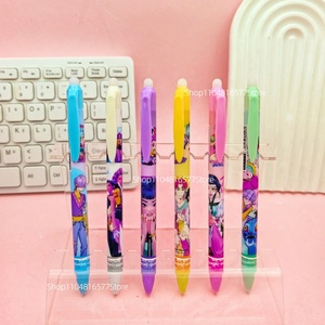 Bolígrafos Borrables con Calor Kpop Demon Hunters, Bolígrafos Kawaii Rumi Mira Zoey, Bolígrafos de Marcado para Estudiantes, Material Escolar, Negro 0.5mm, Regalo para Niños - Product Image 3