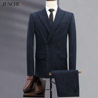 Costume Homme Élégant Premium 2 Pièces Sur Mesure - Style Coréen pour Bureau et Affaires