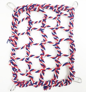 Hamac portable, filet d'escalade en coton, lit-balançoire avec 4 crochets pour hamac, perroquets, petits animaux de compagnie, nid, activités et jouet d'escalade, nouveauté - Product Image 5