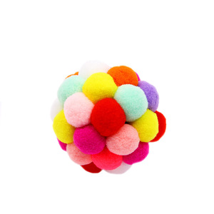 Juguete Interactivo para Gatos de Cachemira Ecológico, Bola de Juguete con Sonido Manual, Campanas de Papel Hechas a Mano, Divertido para Perros, 2 Tamaños - Product Image 1