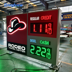 ป้ายโฆษณาดิจิทัล LED สำหรับปั๊มน้ำมัน ป้ายเสาโฆษณาภายนอกอาคาร ระดับการป้องกันน้ำและฝุ่น IP65 ผลิตจากอลู<span class=keywords><strong>มิ</strong></span><span class=keywords><strong>เนียม</strong></span>อัลลอยด์ เหมาะสำหรับสำนักงานและ<span class=keywords><strong>ร้าน</strong></span>ค้า - Product Image 5