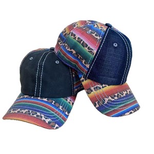 Casquette de baseball en denim unisexe avec impression de motifs amérindiens personnalisés pour femmes et hommes - Product Image 2