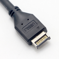 Panel frontal Panel trasero USB A tipo C HD Audio a tipo E placa base 20pin Gen 2 3,1 USB hub panel de computadora para caja de computadora