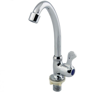 ก๊อกน้ำห้องครัวแบบก้านเดียว 1.0-1.9 แกลลอน/นาที แกนวาล์วเซรามิก หมุนได้ 360 องศา ติดตั้งบนเคาน์เตอร์ ก๊อกทองแดง - Product Image 1