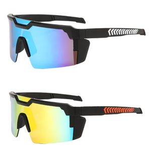 Gafas de Sol Deportivas UV400 Futuristas con Logotipo Personalizado, Gafas de Sol con Marco de PC Deslumbrantes para Ciclismo - Product Image 3