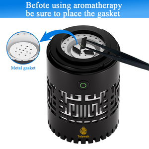 Offre Spéciale Brûleur d'Encens Électrique en Métal Bakhoor Arabe Oud Rechargeable USB avec Haut-Parleur <span class=keywords><strong>Coran</strong></span> <span class=keywords><strong>MP3</strong></span> pour Voiture - Product Image 1