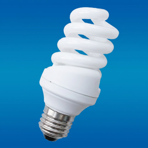 หลอดไฟประหยัดพลังงานแบบเกลียวเต็มรูปแบบ CFL E27 6000K กลางวัน8000ชั่วโมง80lm/w CRI 80 AC 220V ฐานพลาสติกรับประกัน2ปี - Product Image 1