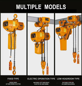 Grúa Eléctrica de 5000 kg, Precio de Polipasto Eléctrico de Cadena de 1 Tonelada, Máquina Elevadora - Product Image 5