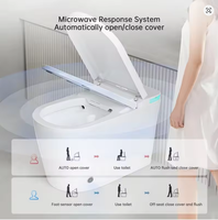 En gros, WC intelligent monobloc en céramique avec bidet intégré, chasse d'eau automatique, siège chauffant, télécommande, pour maison et hôtel, à poser au sol