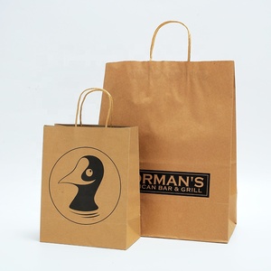 Bolsas de <span class=keywords><strong>Papel</strong></span> <span class=keywords><strong>Kraft</strong></span> Personalizadas al por Mayor, Bolsas de Compras Impresas con su Propio Logotipo, Bolsas de Regalo de Lujo en Color Marrón y Blanco - Product Image 5