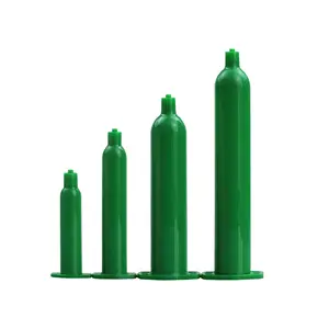 Factory Price Japan Style Green flexible plastic syringe glue Pneumatic Dispensing Barrel Cylinder