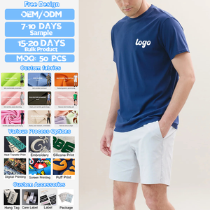 Nouvelle Tendance T-shirt Homme Manches Raglan Séchage Rapide Maille Décontracté Sportif Personnalisé Léger Respirant Uni - Product Image 1