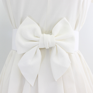 Lớn cộng với kích thước màu đen 75cm 85cm nóng bán phụ nữ Bowknot cummerbunds đàn hồi rộng Stretch Dây thắt lưng vành đai thắt lưng - Product Image 4
