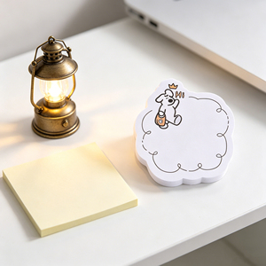 Bloc de Notas Autoadhesivo con Diseño de Perro Adorable, Notas Adhesivas Blancas en Forma de Nube para Uso en la Oficina y la Escuela - Product Image 3