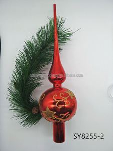 Nueva Estrella de Navidad de la Marca SY, Diseño Personalizado Pintado a Mano, Rojo, Blanco y Dorado, Vidrio Irregular de 8x8x29cm, Uso en Interiores, Directo de Fábrica - Product Image 5