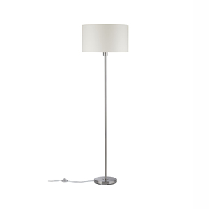 Lampada da Terra in Stile Contemporaneo con Paralume Bianco e Corpo in Ferro, Base E27, Luce Bianca Fredda Dimmerabile ad Alta Luminosità, Arredamento Moderno per Soggiorno - Product Image 2