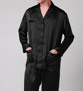 <span class=keywords><strong>Pigiama</strong></span> in Seta per <span class=keywords><strong>Uomo</strong></span>, Set <span class=keywords><strong>Pigiama</strong></span> Corto in Due Pezzi - Product Image 3