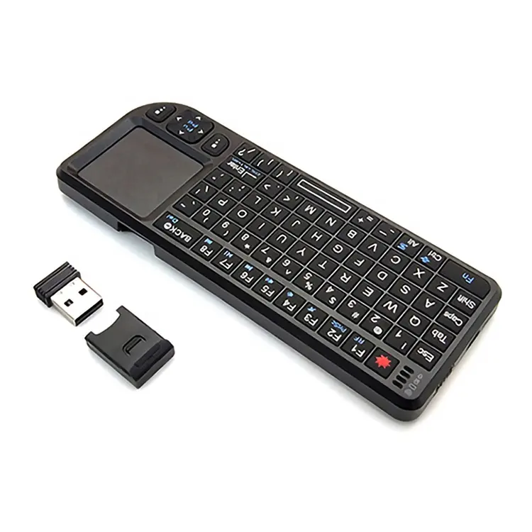 A8 Led الخلفية USB مصغرة لوحة المفاتيح اللاسلكية الماوس مريح سطح جيب الروبوت الذكي التلفزيون المحمول الإلكترونية الميكانيكية