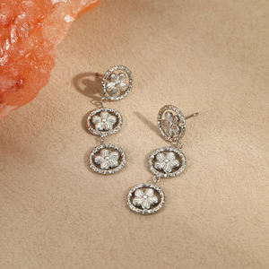 ต่างหูพู่ห้อยทำจากสเตนเลสสตีลสำหรับผู้หญิงต่างหูทอง18K สำหรับฤดูร้อนใหม่2025 - Product Image 4