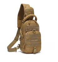 Sac bandoulière pour homme, inspiré du style tactique, imperméable, utilitaire, mini sac de poitrine EDC pour les voyages, le travail, le sport