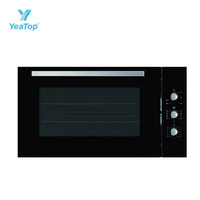 Four encastrable 110L en acier inoxydable, gaz ou électrique, avec ventilateur de convection, service de personnalisation disponible