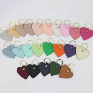 Fashionable Metal Key Chains Customized Hot Sales Heart-shaped Car Key Chain Customization Cute Pu Leather Key Chain