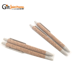 Großhandel Cork Tube Eco Kugelschreiber Weizens troh Kugelschreiber Werbe - Product Image 3