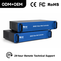 Processeur de mur vidéo modulaire 8K60 de qualité industrielle, contrôleur de raccordement MxN à 5 entrées pour écran LED LCD de centre de commande
