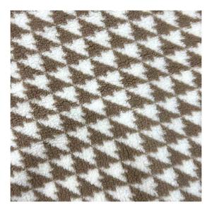 Polyester jacquard <span class=keywords><strong>Sherpa</strong></span> nhỏ hương thơm phong cách ngàn chim Checker cổ điển kẻ sọc quần áo Áo vải sang trọng - Product Image 2