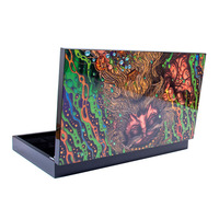 Boîte cadeau rigide à couvercle rabattable personnalisée, boîte de rangement à compartiments pour chocolat, cires parfumées et petits cosmétiques